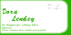 dora lenkey business card
