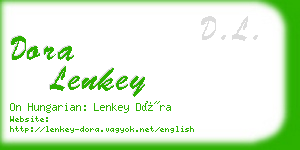 dora lenkey business card